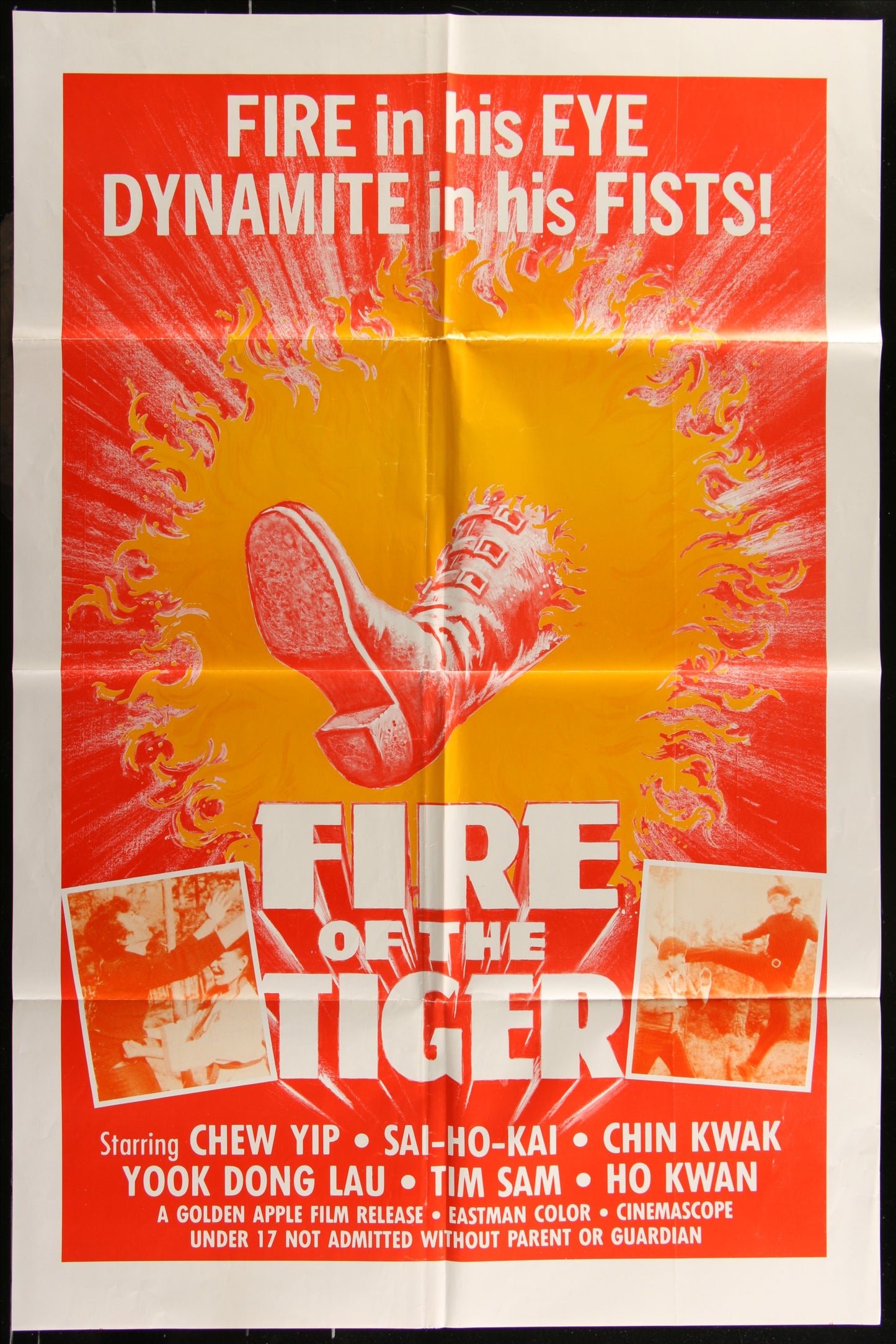 Fire Of The Tiger (1970s) Original US One Sheet Movie Poster