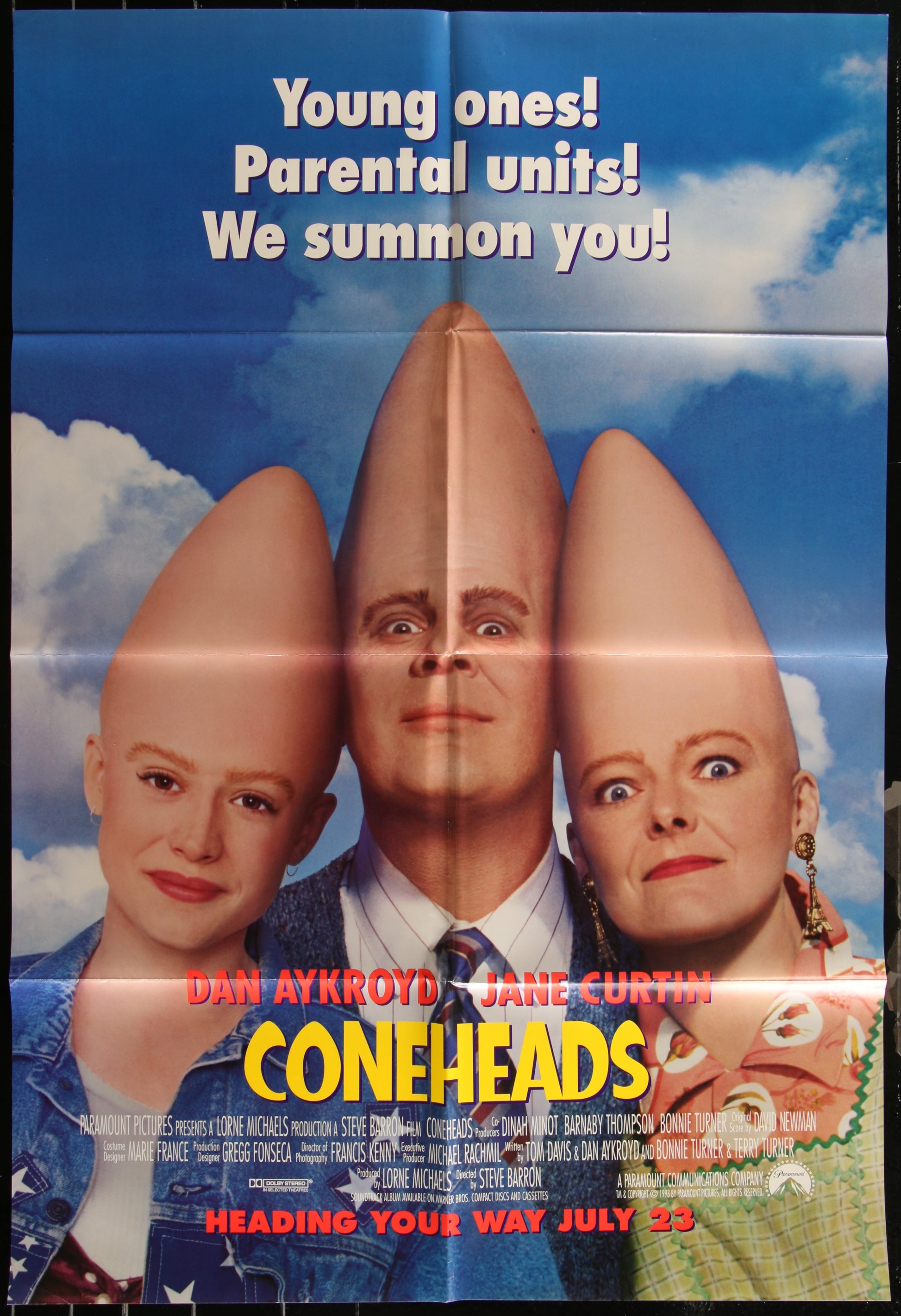 Coneheads (1993) Original US One Sheet Movie Poster