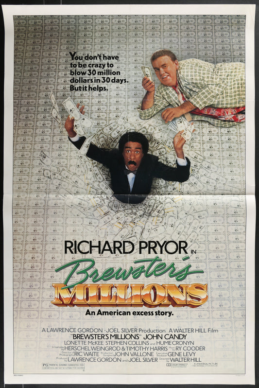 Brewster's Millions (1985) Original US One Sheet Movie Poster