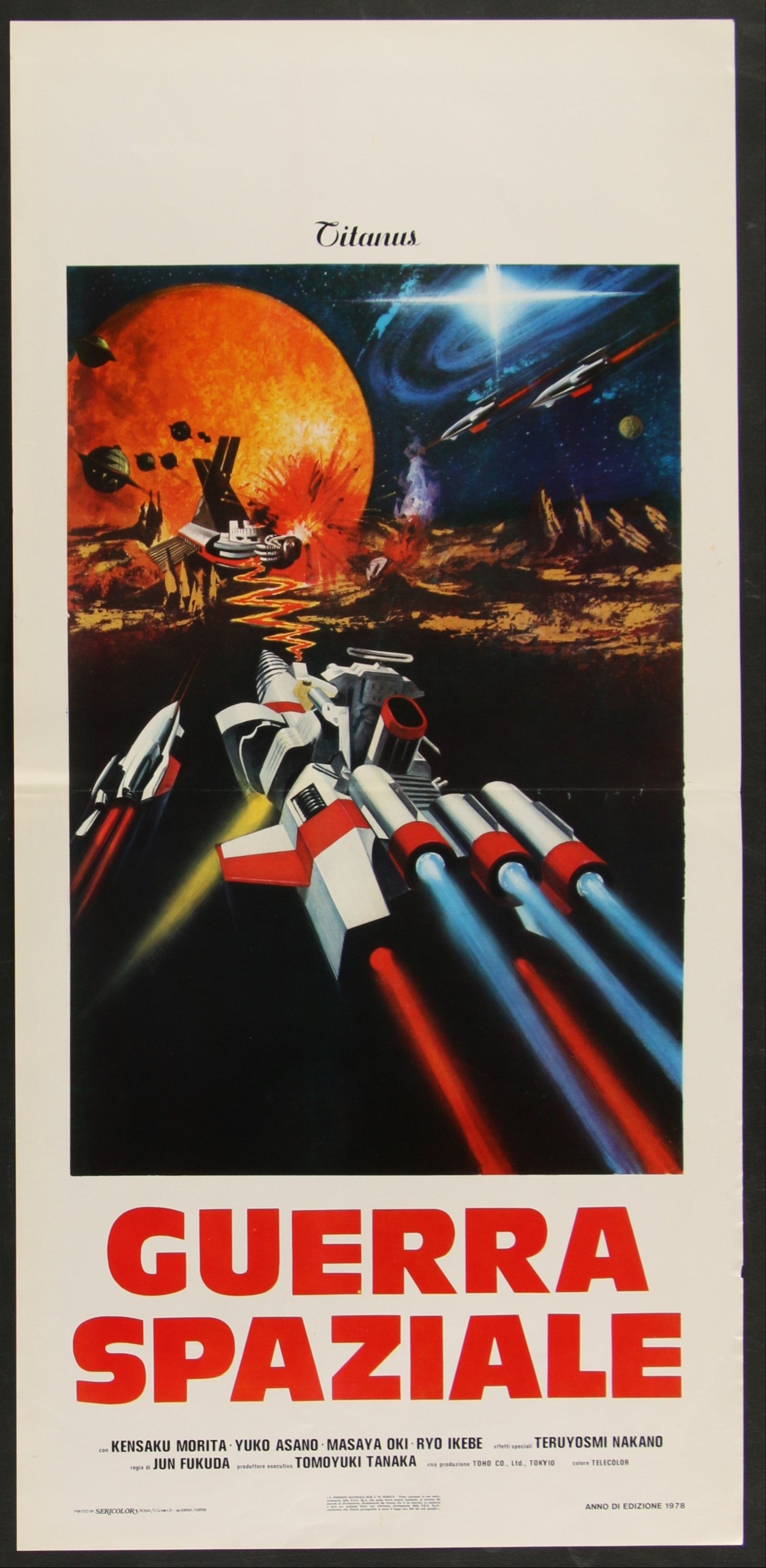 War In Space (1977) Original Italian Locandina Movie Poster