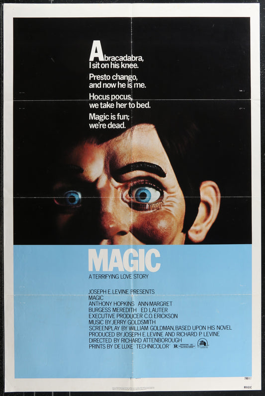 Magic (1978) Original US One Sheet Movie Poster