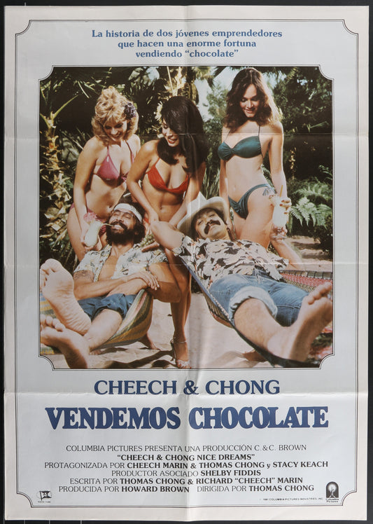 Cheech And Chong's Nice Dreams Original Spanish Movie Poster