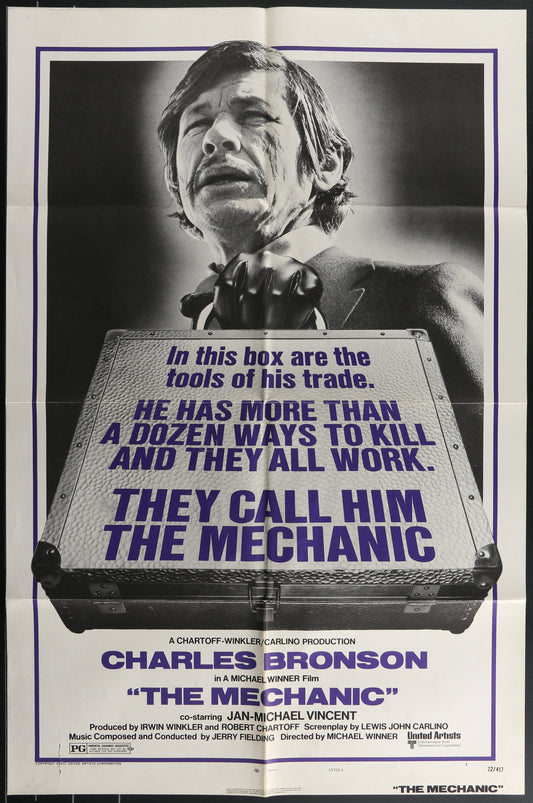 The Mechanic (1972) Original US One Sheet Movie Poster