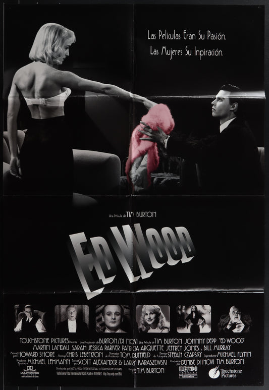 Ed Wood (1994) Original Spanish Language One Sheet Movie Poster