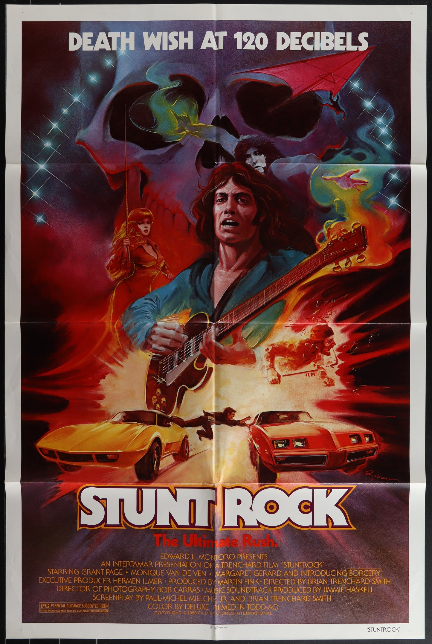 Stunt Rock (1980) Original US One Sheet Movie Poster