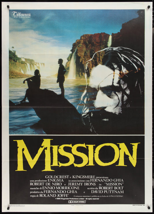 Mission (1986) Original Italian One Panel Movie Poster