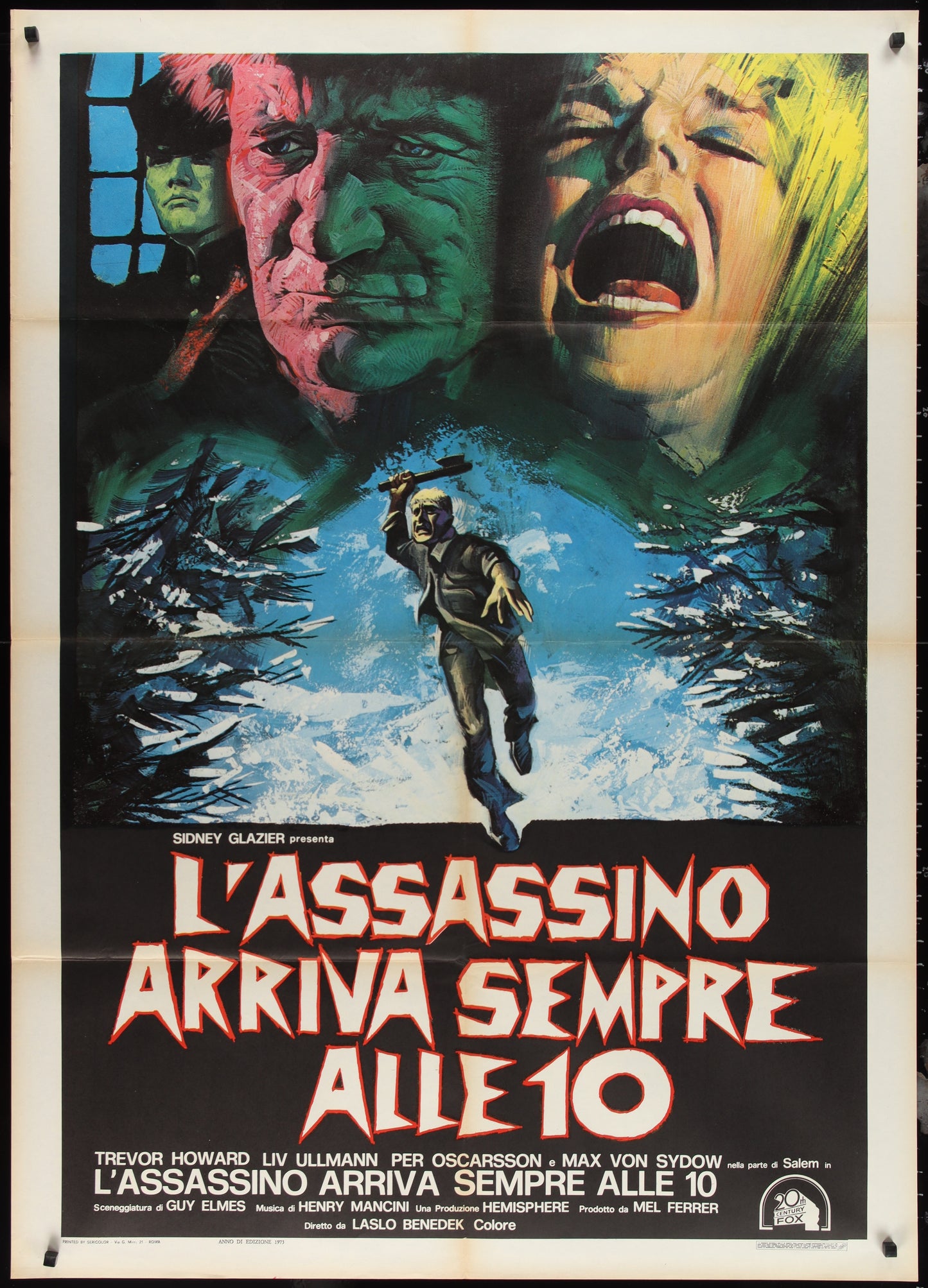 The Night Visitor (1971) Original Italian One Panel Movie Poster