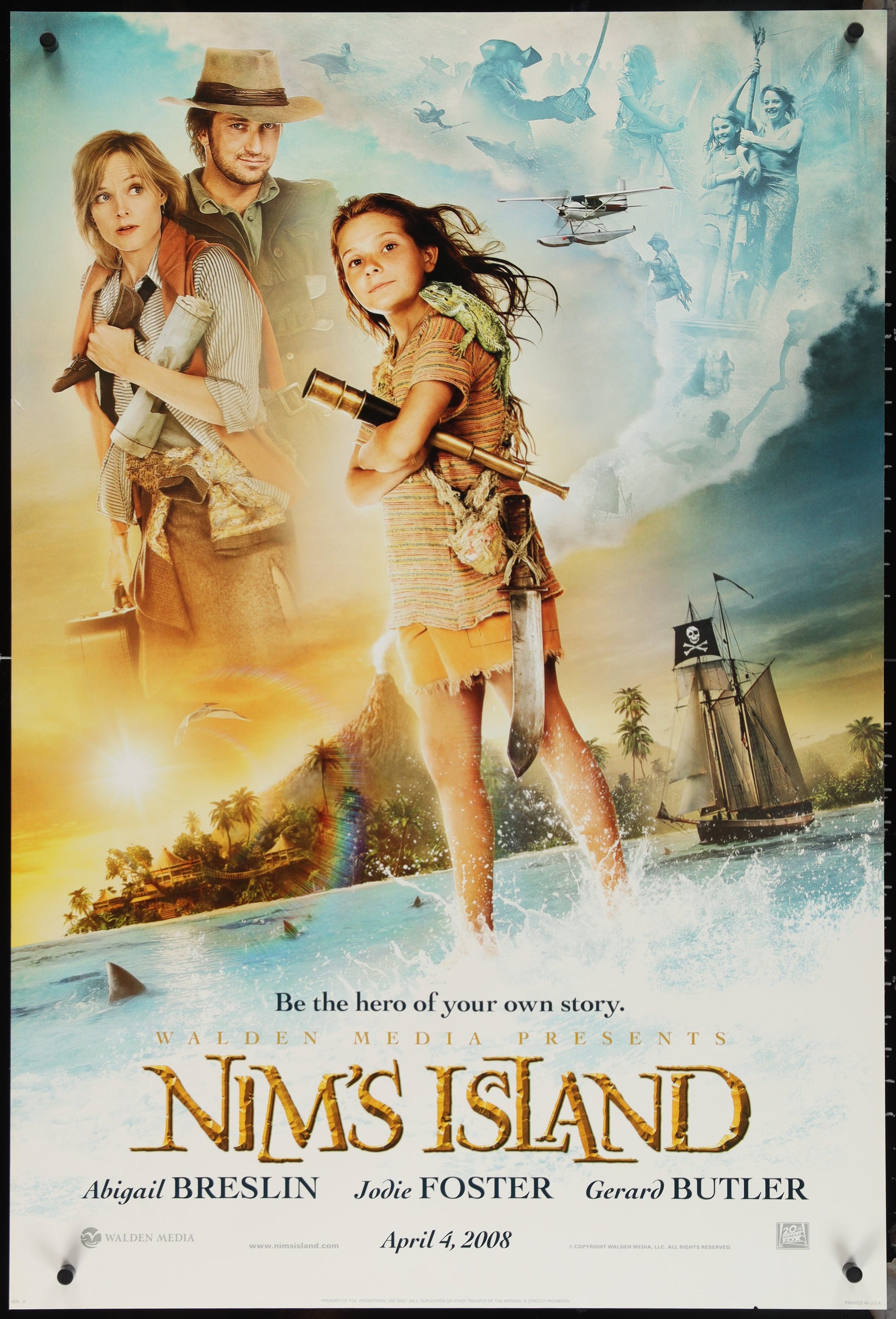 Nim's Island (2008) Original US One Sheet Movie Poster