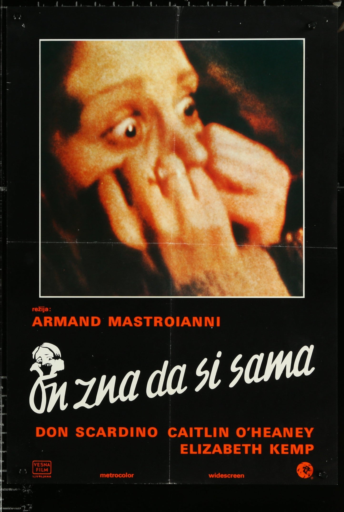 He Knows You're Alone (1980) Original Yugoslav Movie Poster