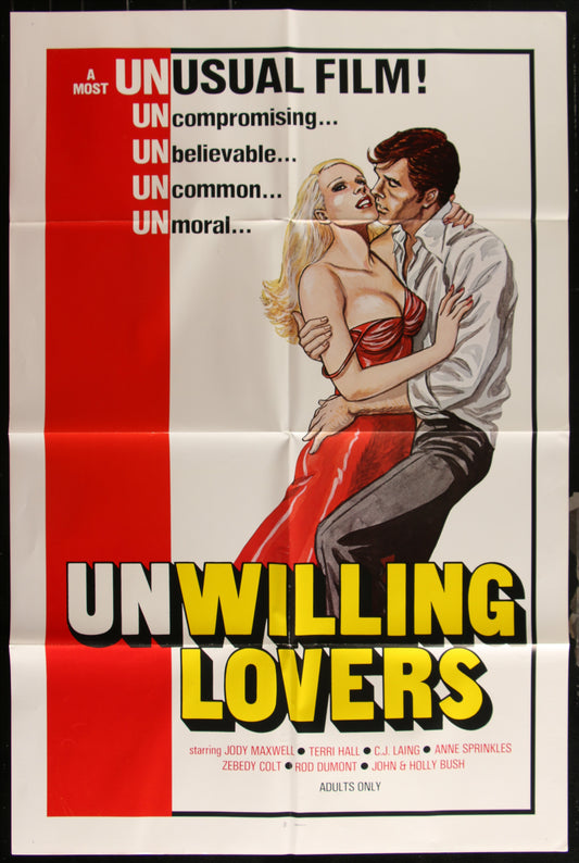 Unwilling Lovers (1977) Original US One Sheet Movie Poster