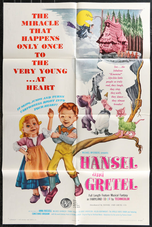 Hansel And Gretel (1970 Re-Release) Original US One Sheet Movie Poster