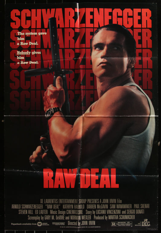 Raw Deal (1986) Original US One Sheet Movie Poster