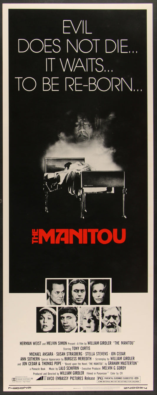The Manitou (1978) Original US Insert Movie Poster