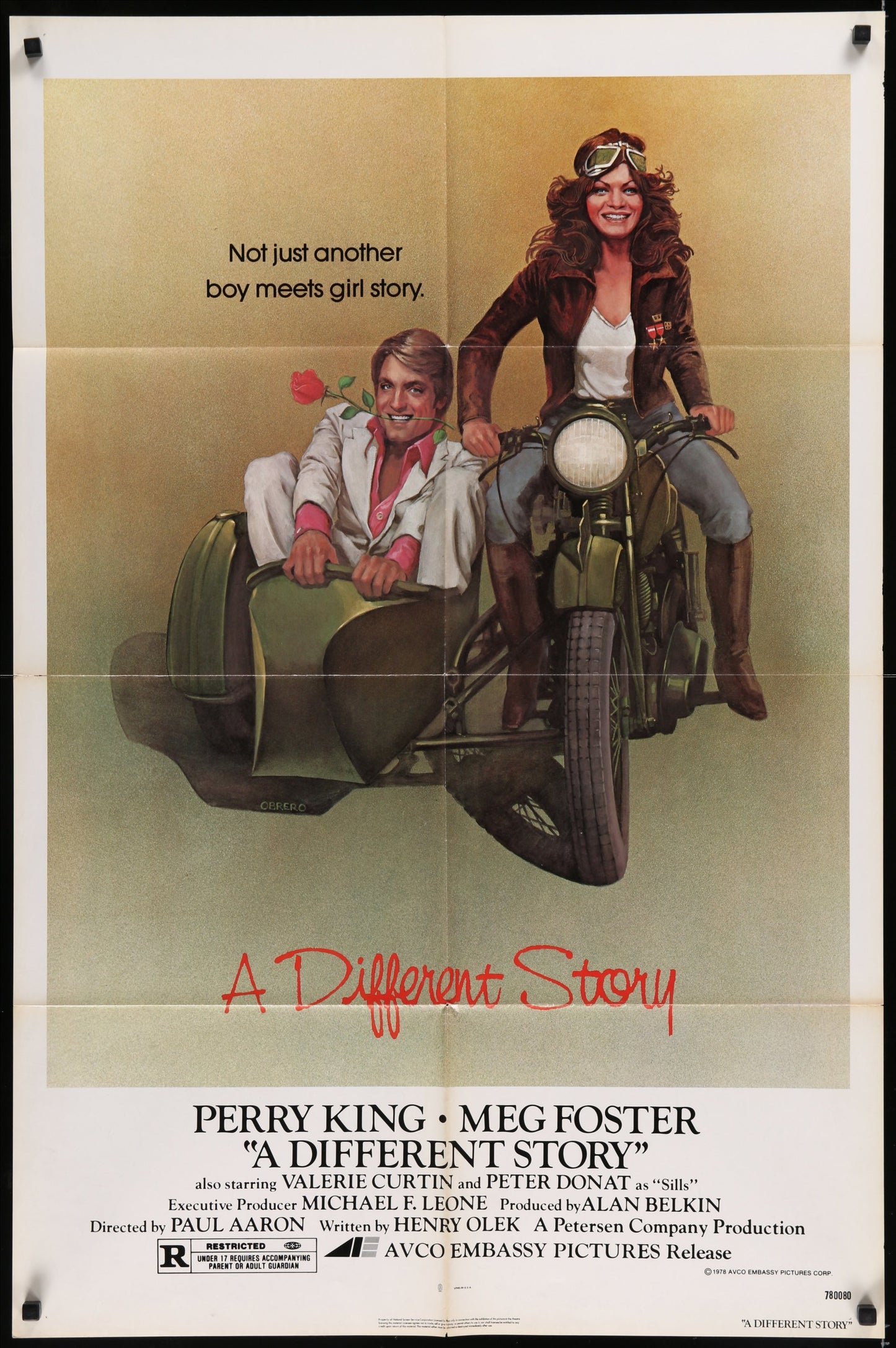 A Different Story (1978) Original Us One Sheet Movie Poster