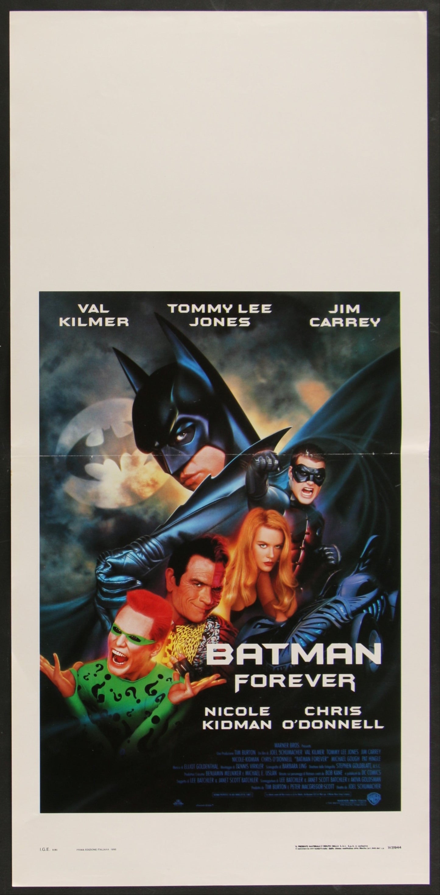 Batman Forever (1995) Original Italian Locandina Movie Poster