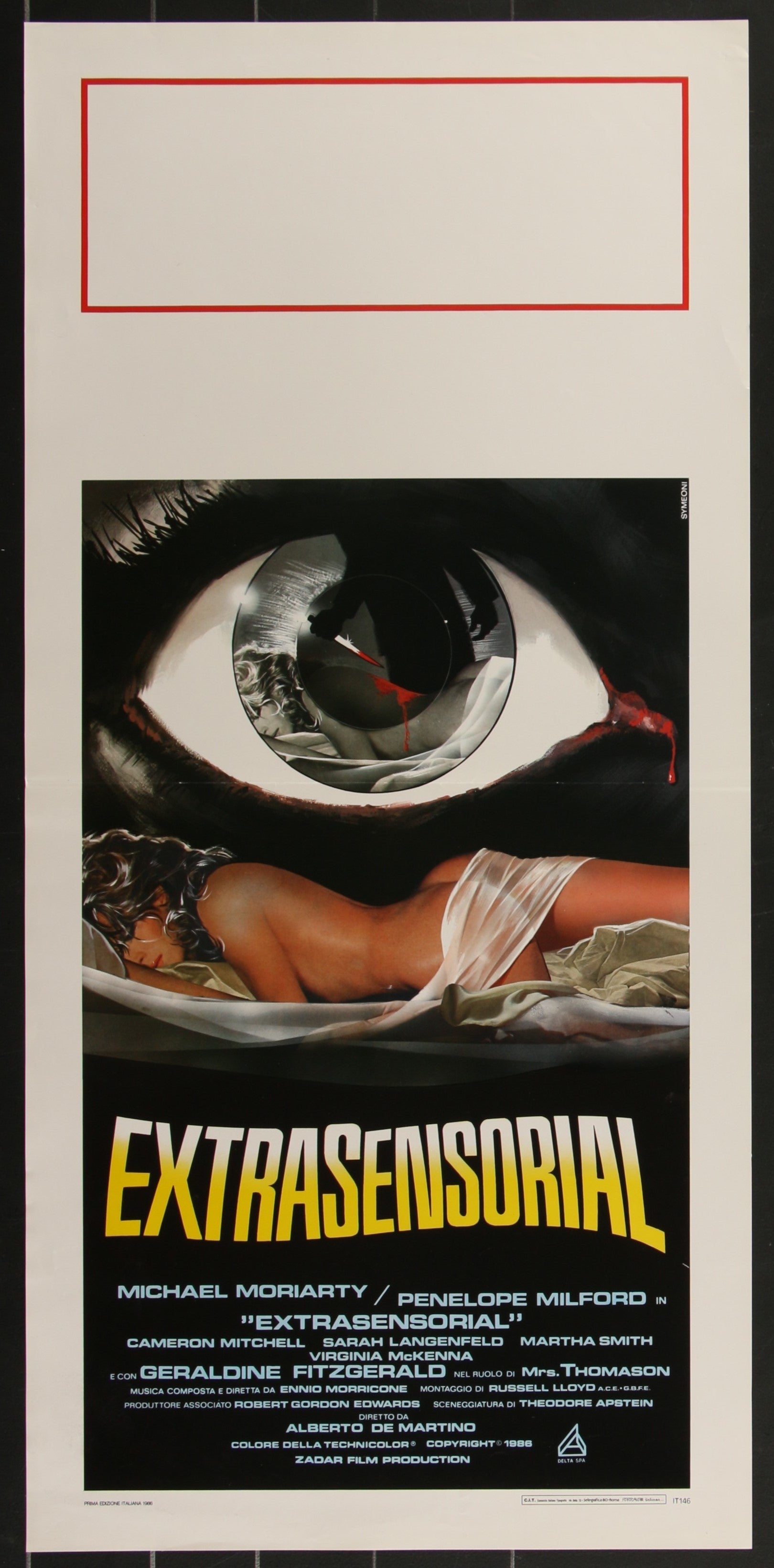 Extrasensorial (1982) Original Italian Locandina Movie Poster