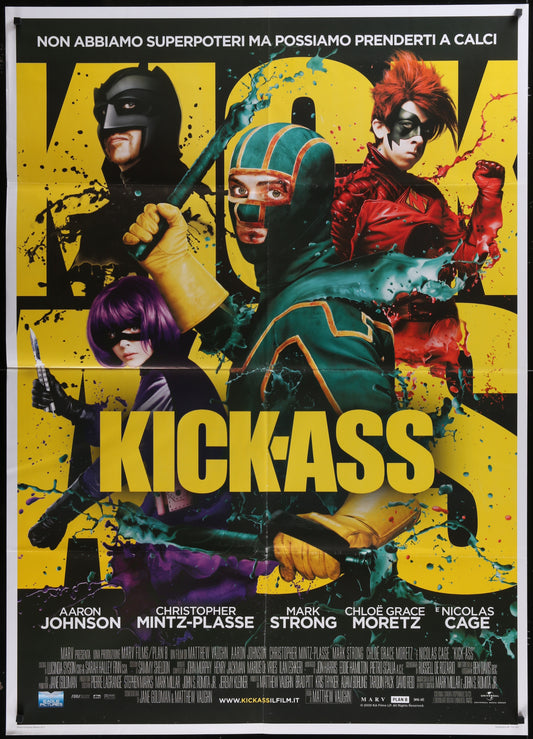 Kick-Ass (2011) Original Italian One Panel Movie Poster