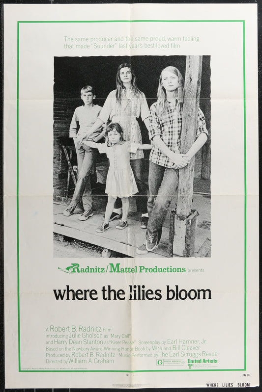 Where The Lilies Bloom (1974) Original US One Sheet Movie Poster