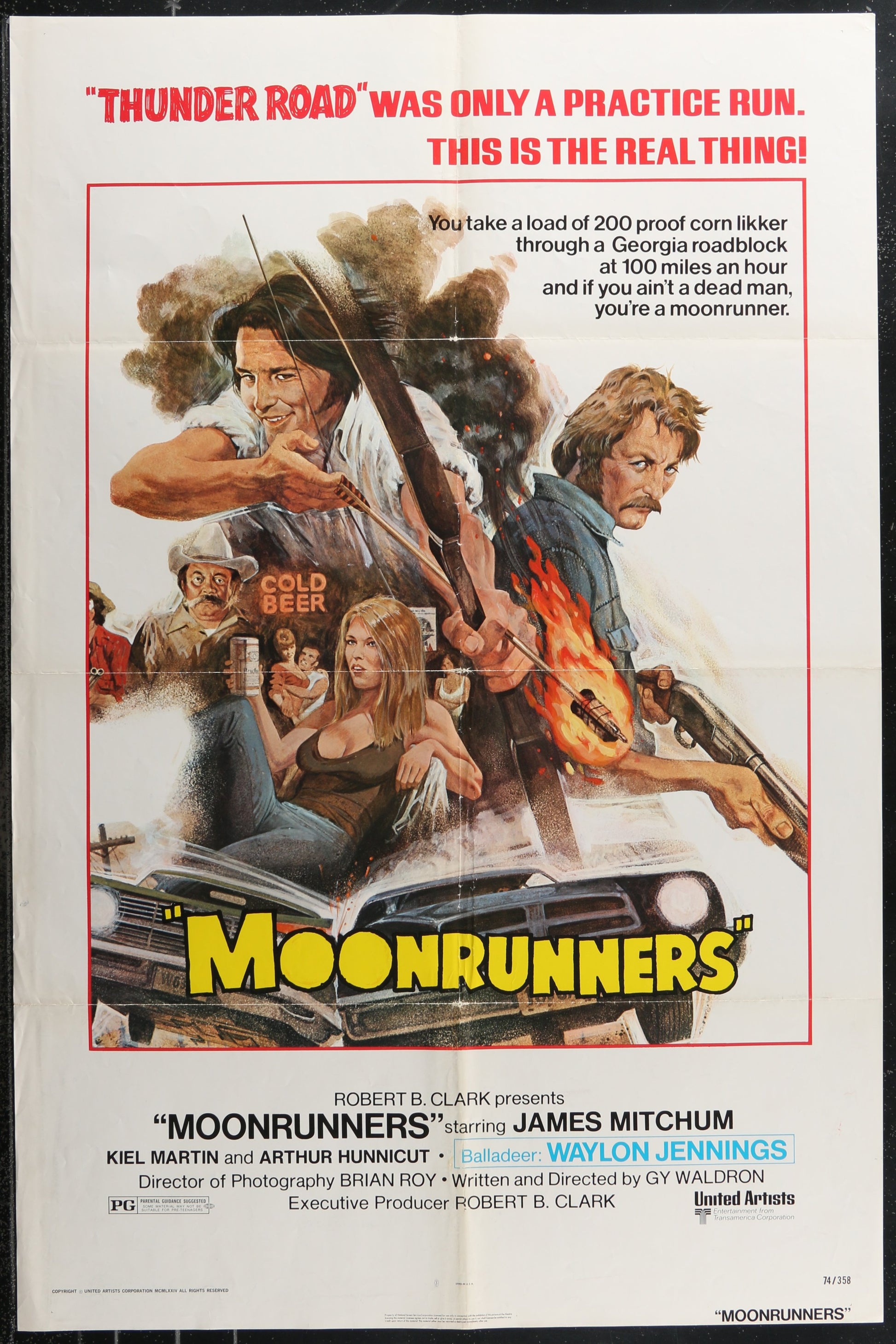 Moonrunners (1974) Original US One Sheet Movie Poster