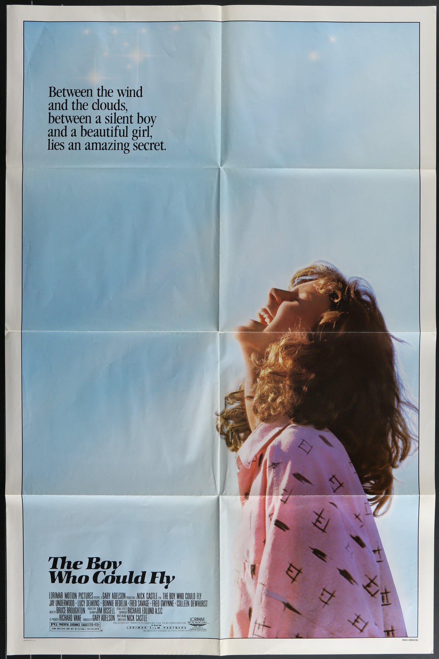 The Boy Who Could Fly (1986) Original US One Sheet Movie Poster