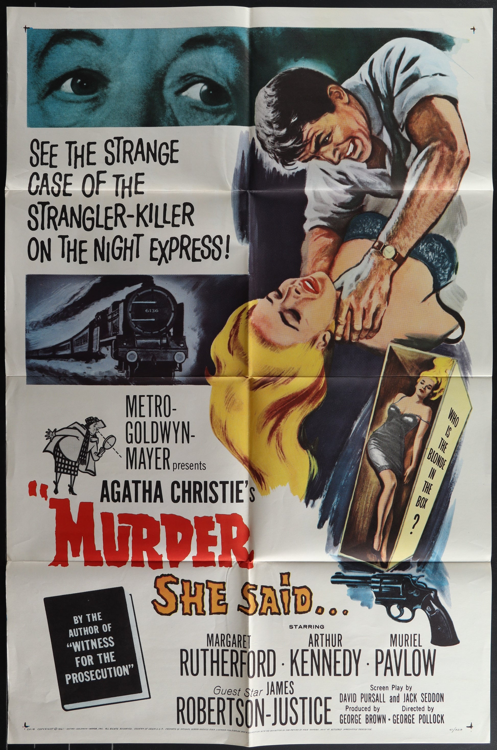 Murder She Said (1961) Original US One Sheet Movie Poster