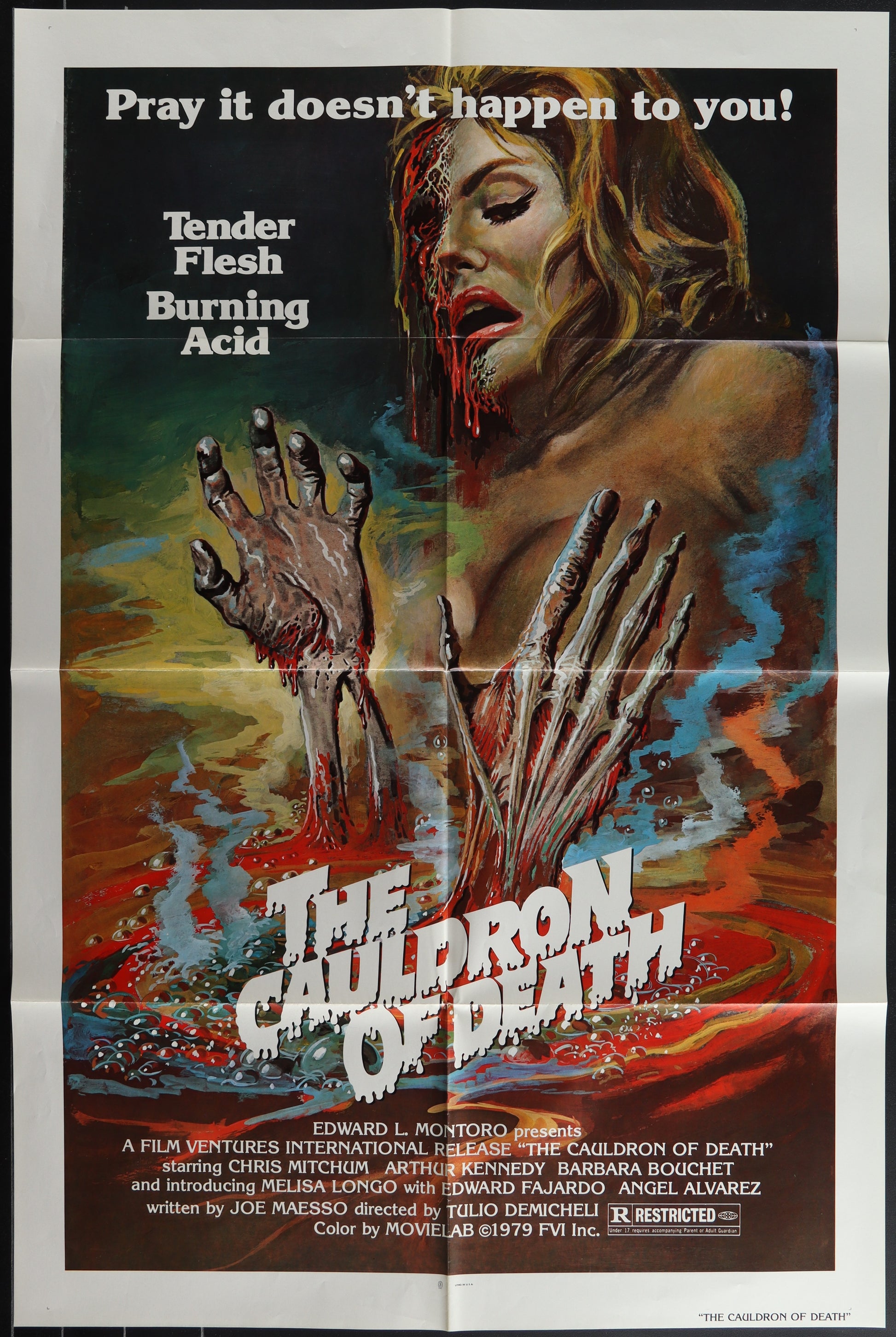 The Cauldron Of Death (1979 Re-Release) Original US One Sheet Movie Poster