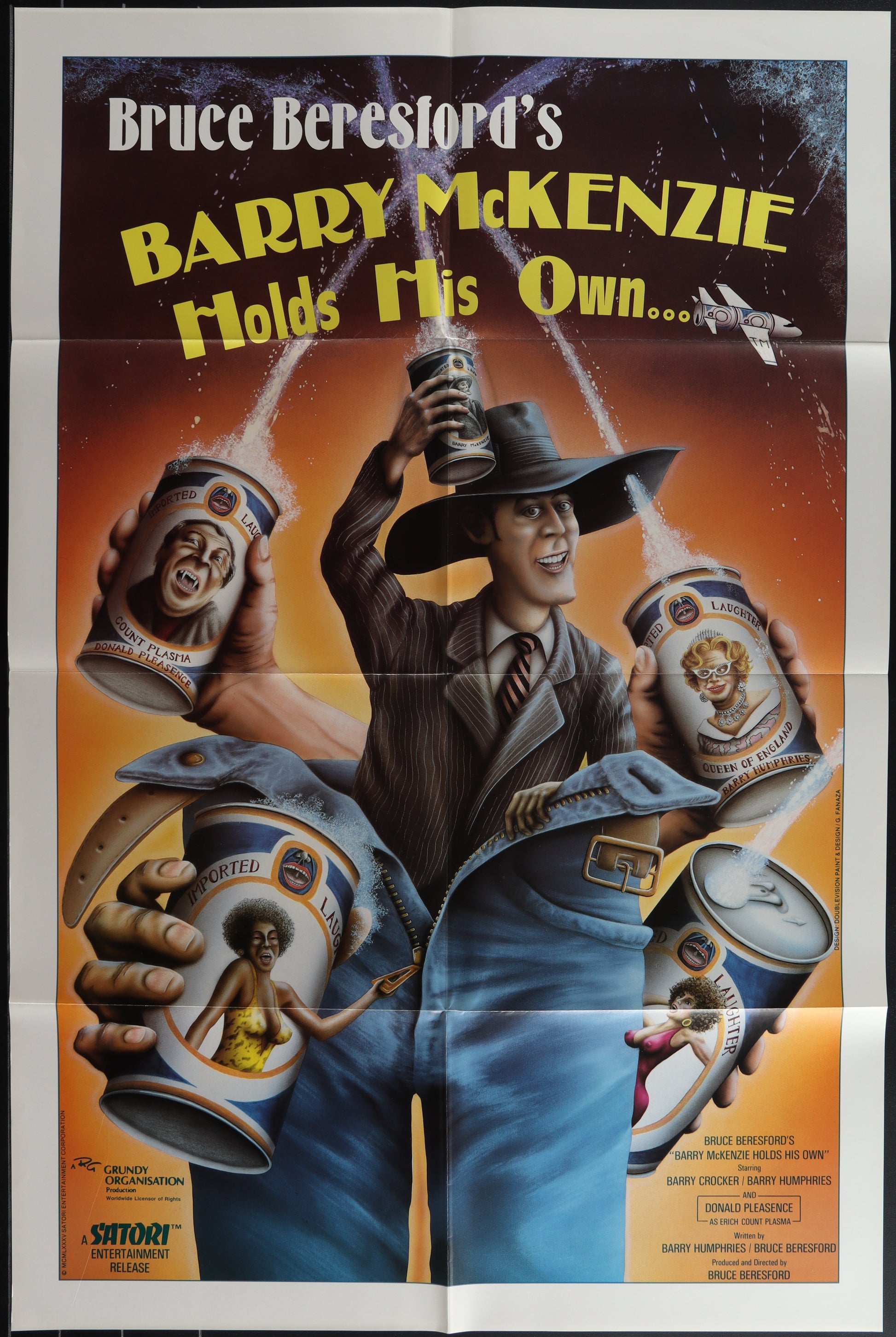 Barry McKenzie Holds His Own (1985) Original US One Sheet Movie Poster