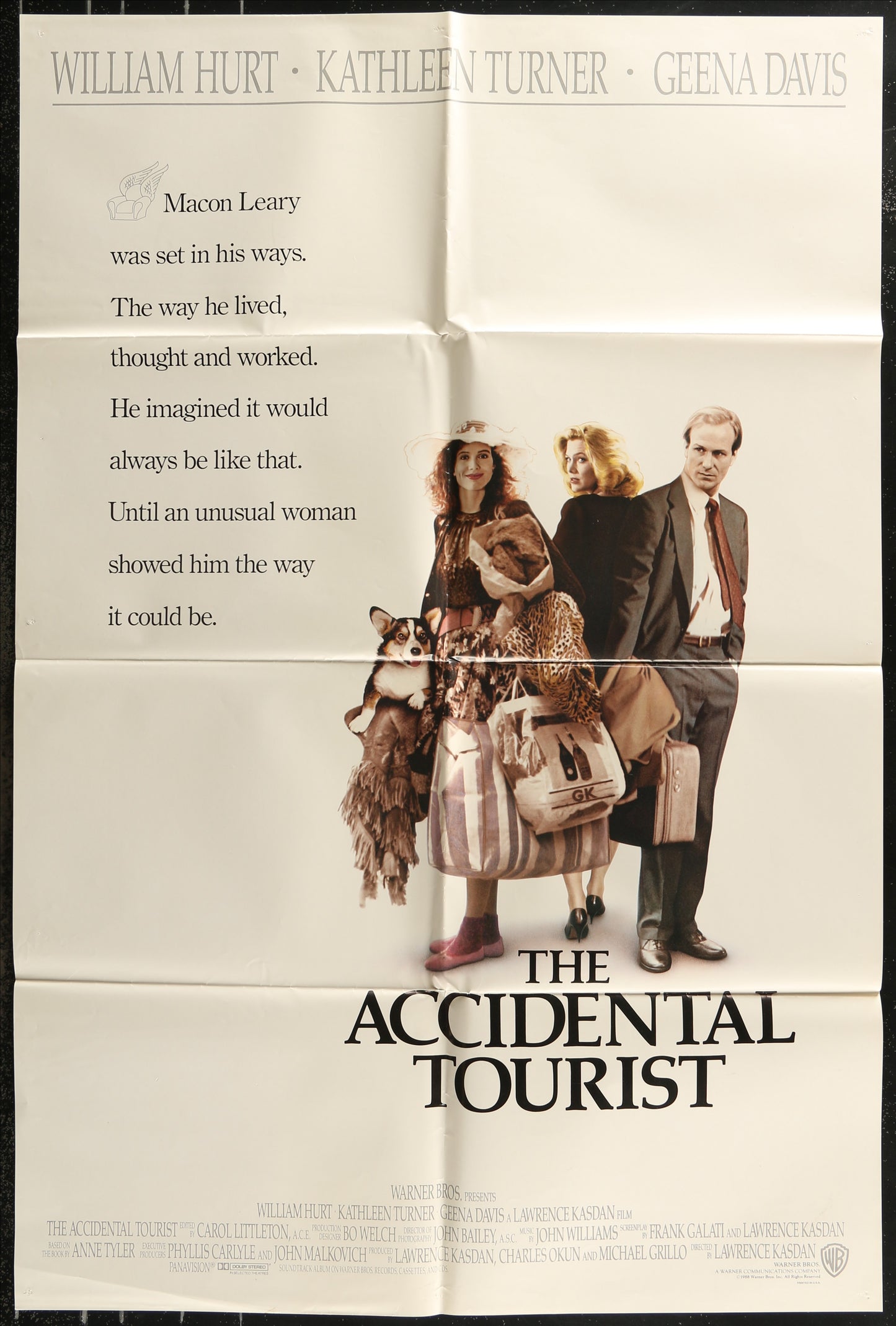 The Accidental Tourist (1988) Original Australian One Sheet Movie Poster