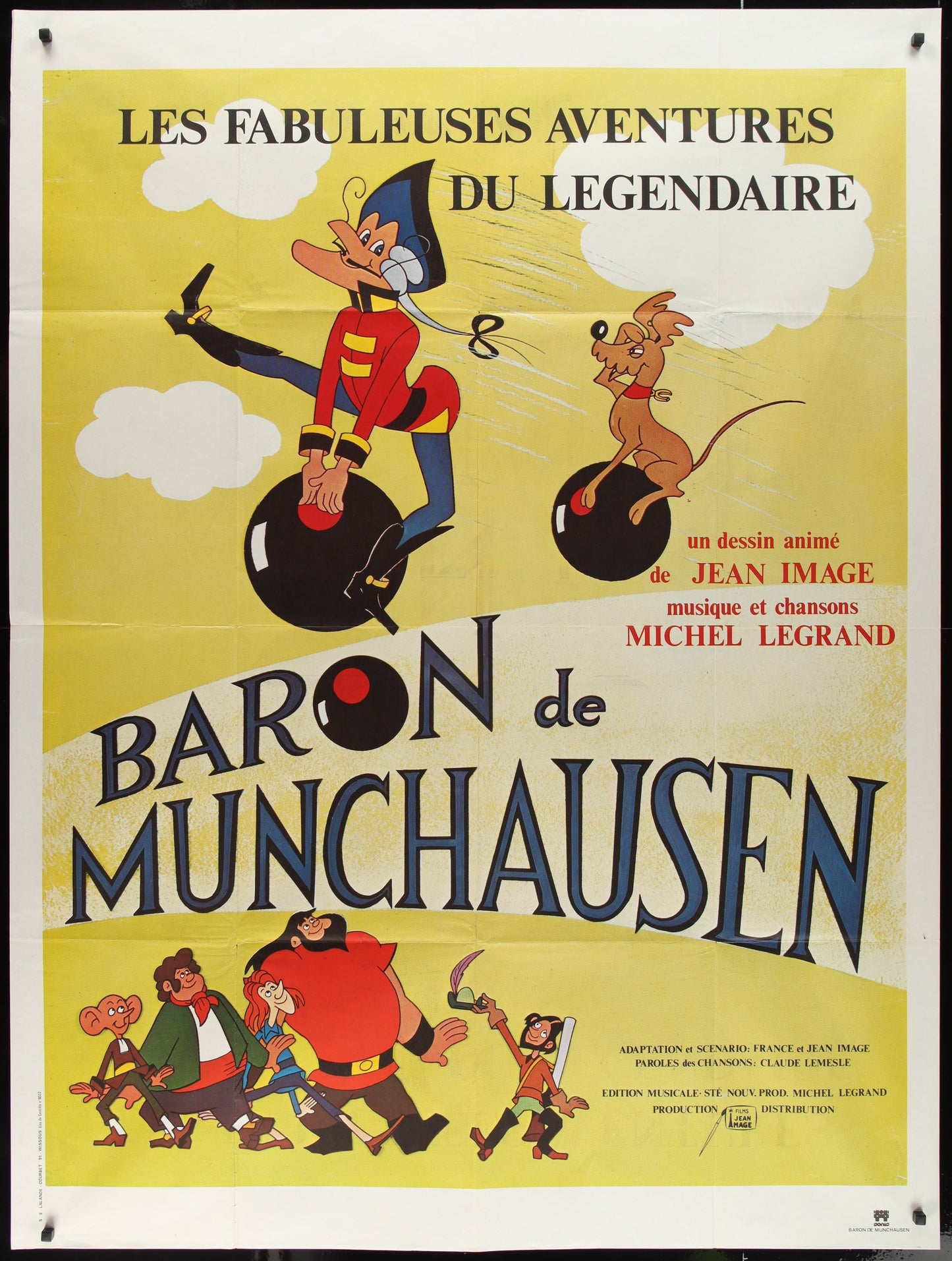 The Adventures Of Baron Munchausen (1979) Original French Grande Movie Poster