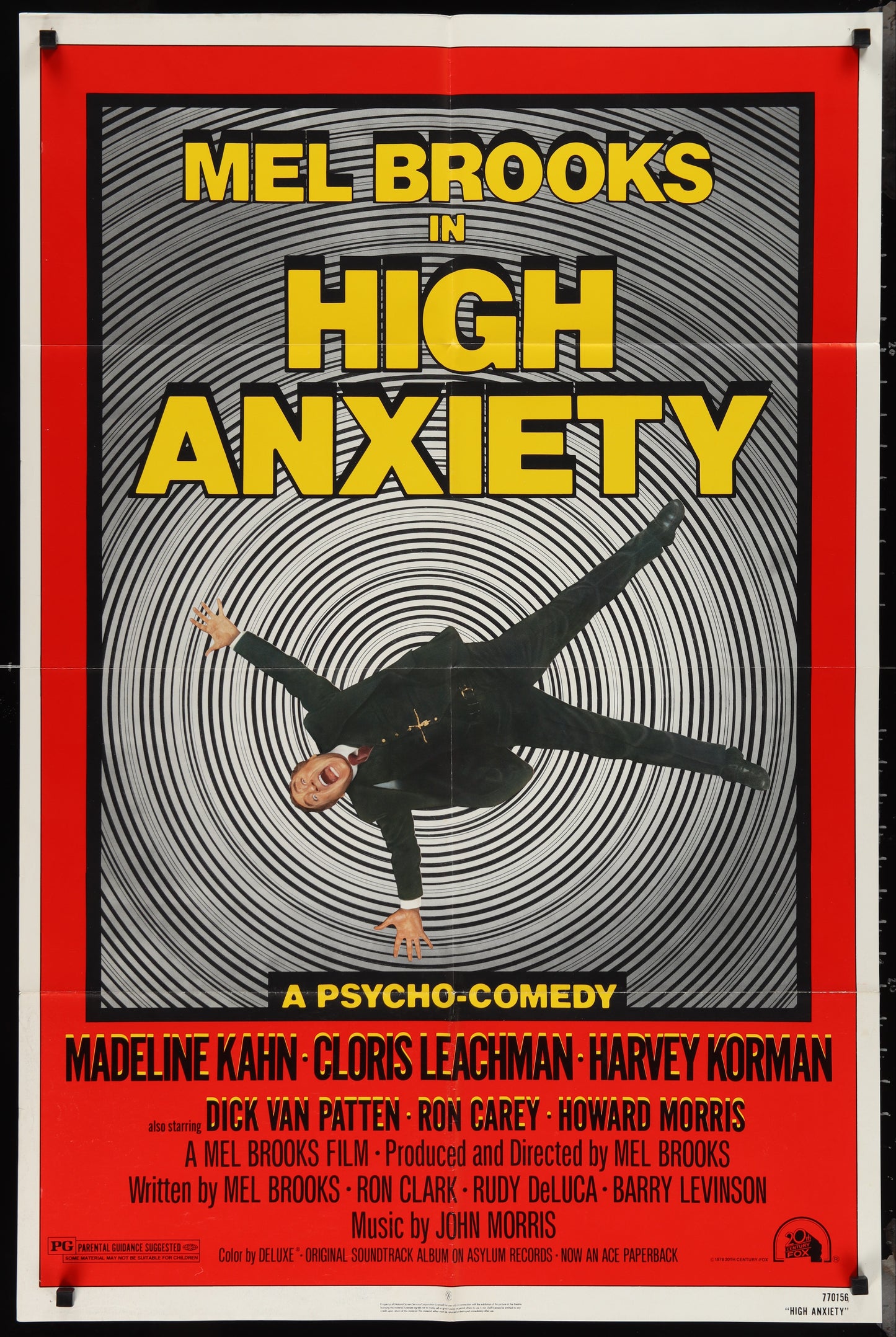 High Anxiety (1977) Original US One Sheet Movie Poster