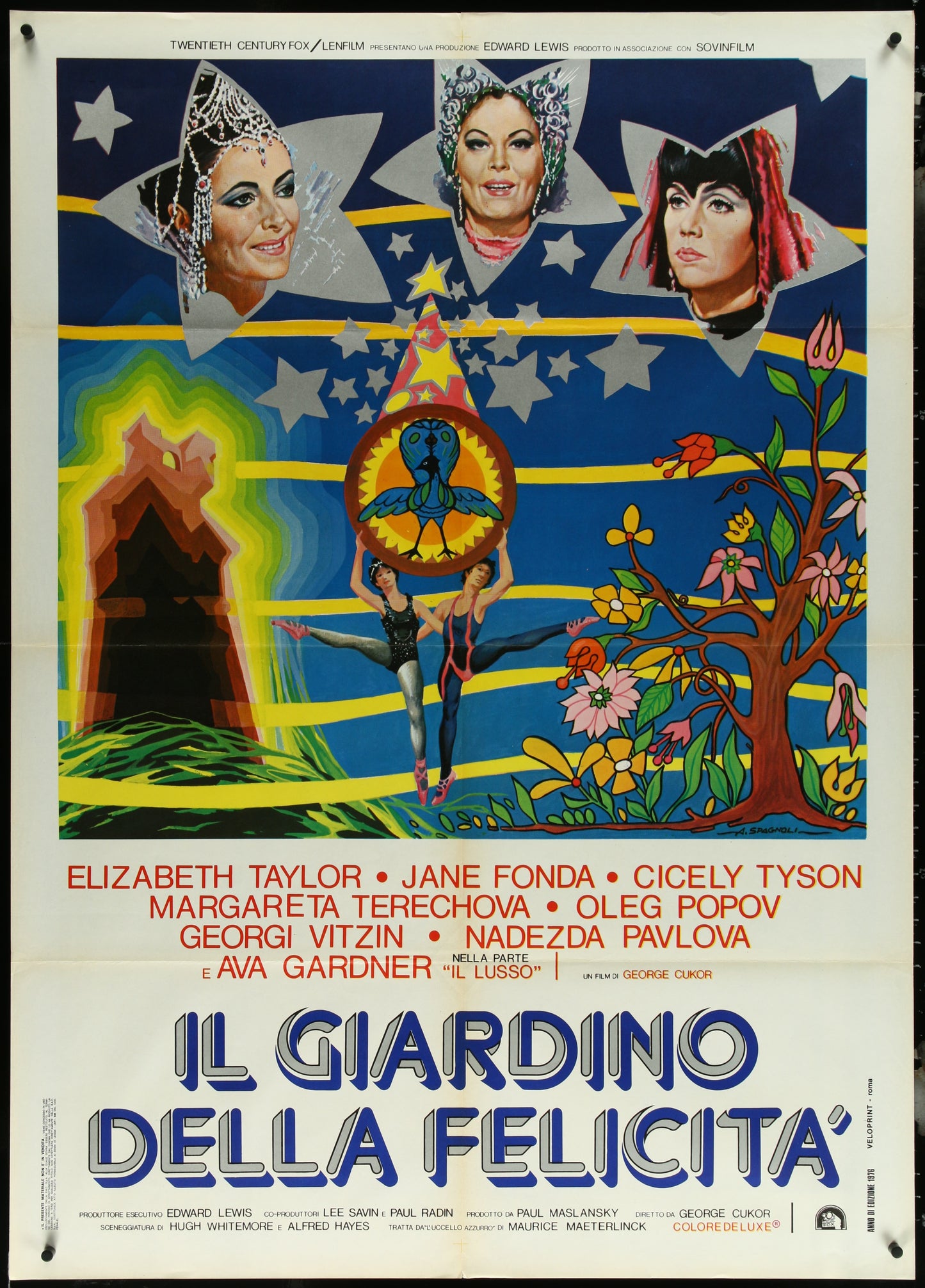 The Blue Bird (1976) Original Italian One Panel Movie Poster