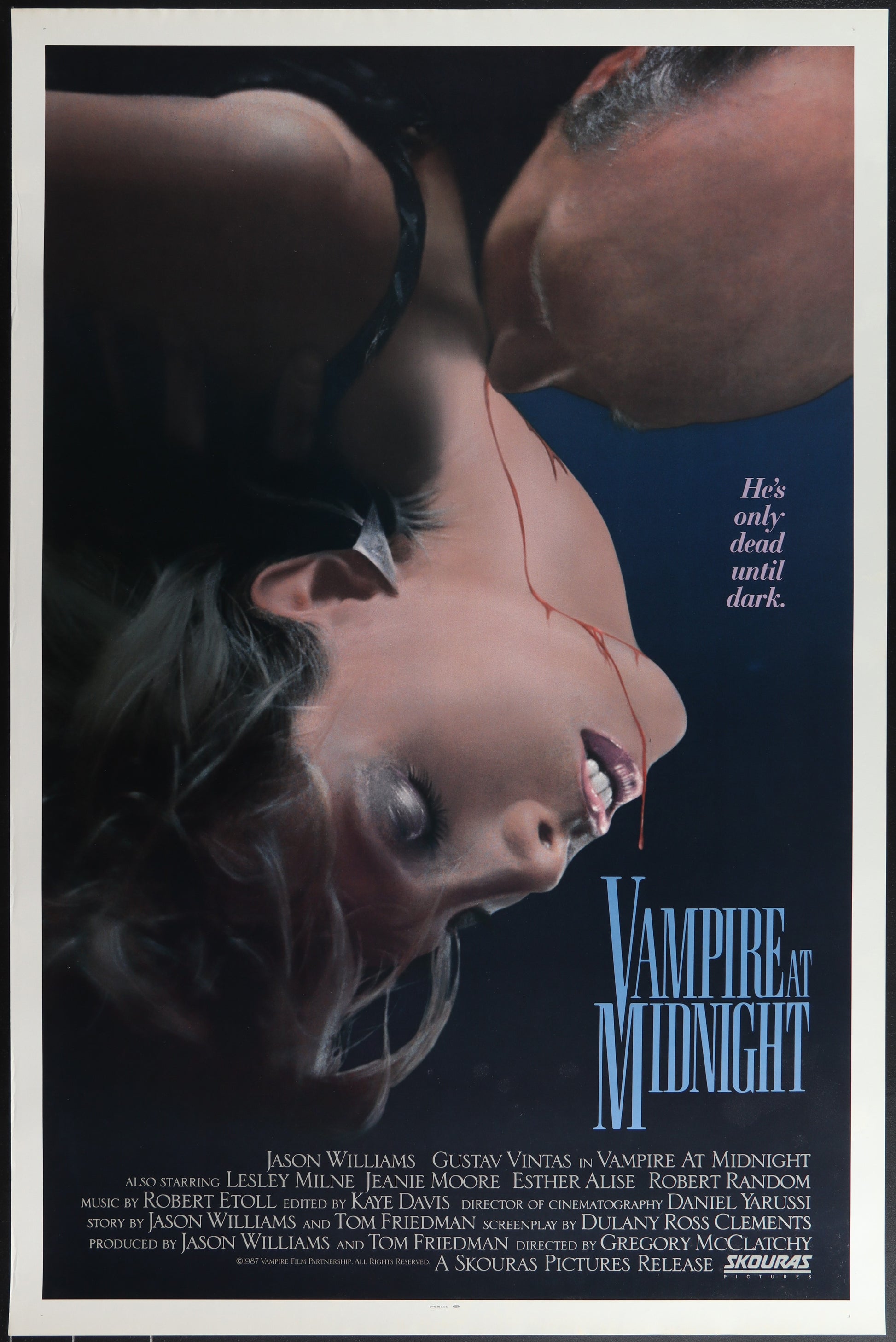 Vampire At Midnight (1987) Original US One Sheet Movie Poster