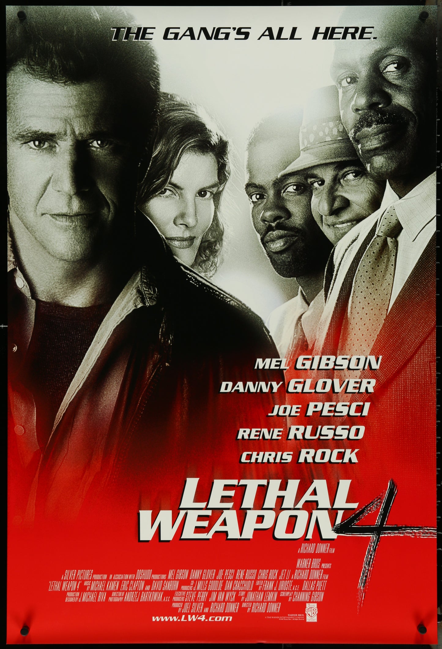 Lethal Weapon 4 (1998) Original US One Sheet Movie Poster