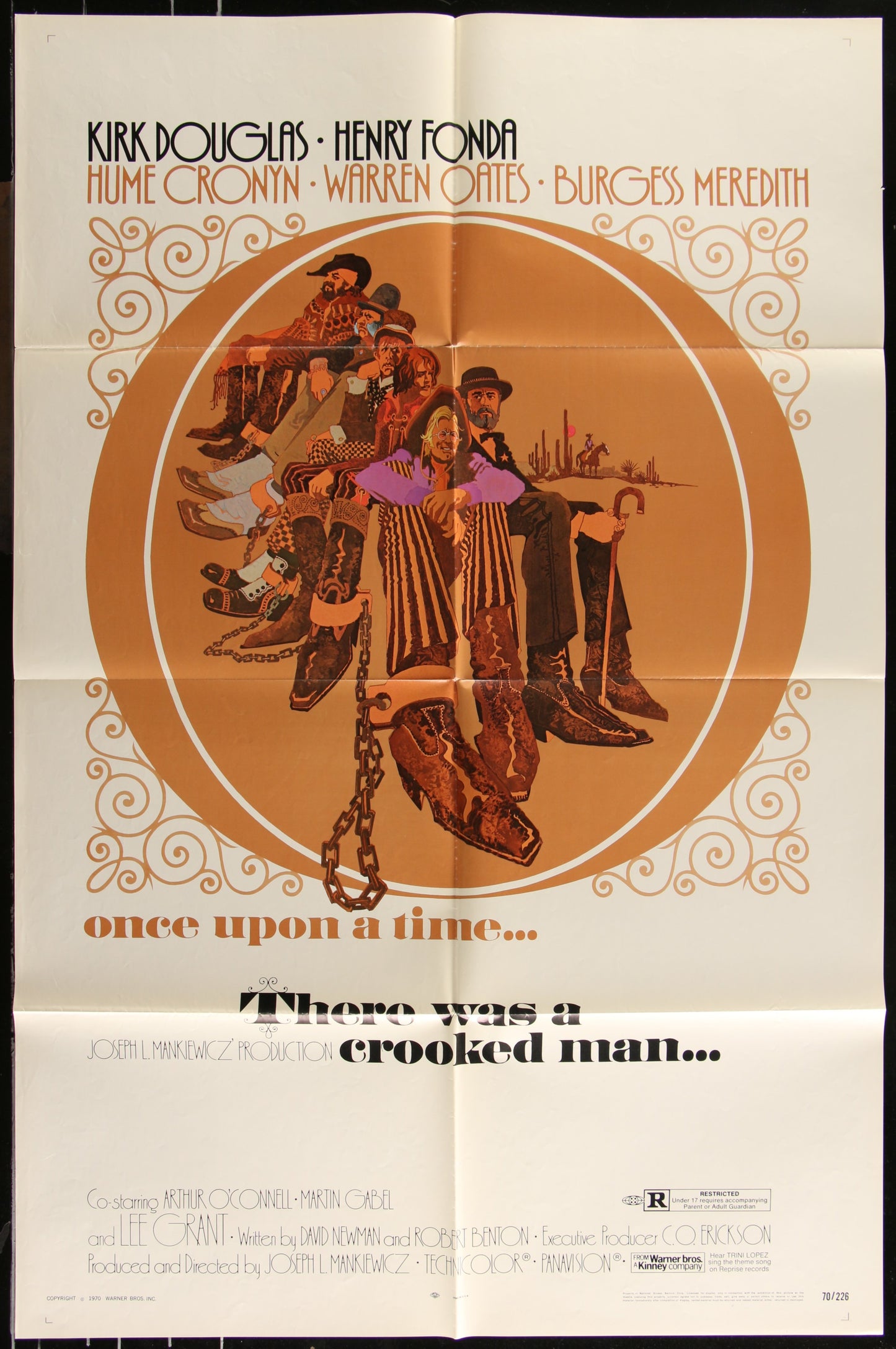 There Was A Crooked Man (1970) Original US One Sheet Movie Poster