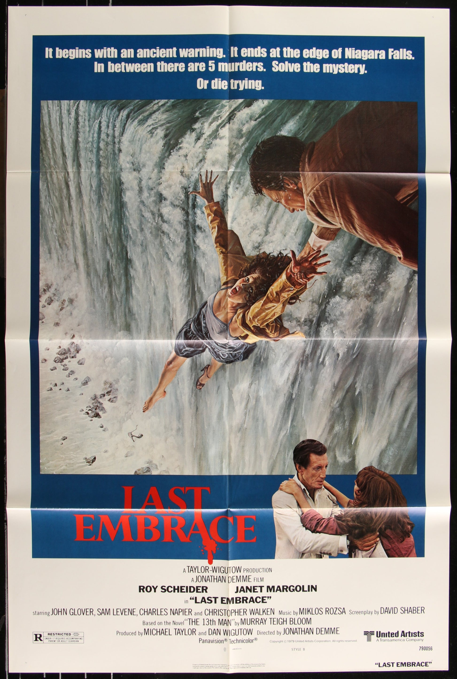 Last Embrace (1979) Original US One Sheet Movie Poster