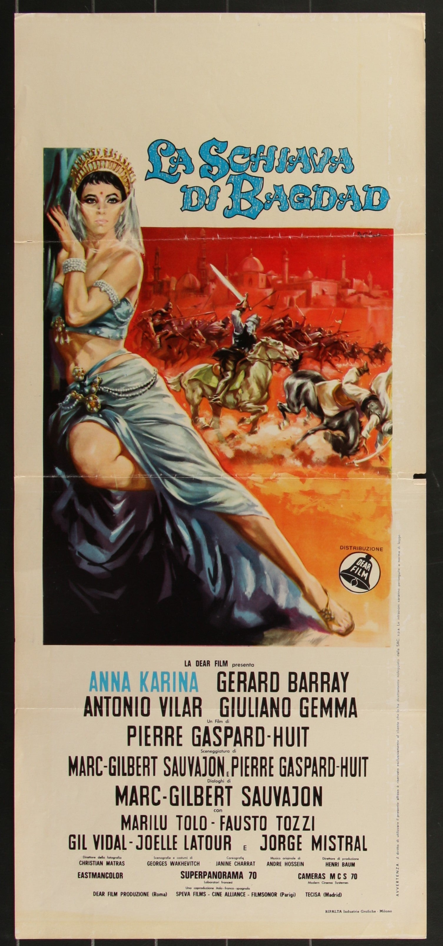 Scorching Sands (1963) Original Italian Locandina Movie Poster