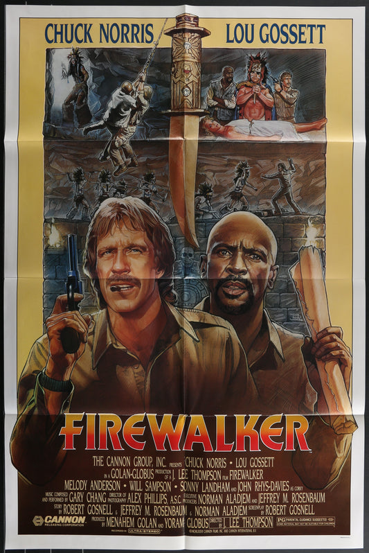 Firewalker (1986) Original US One Sheet Movie Poster