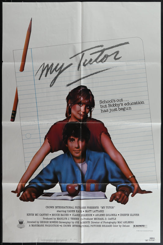 My Tutor (1983) Original US One Sheet Movie Poster