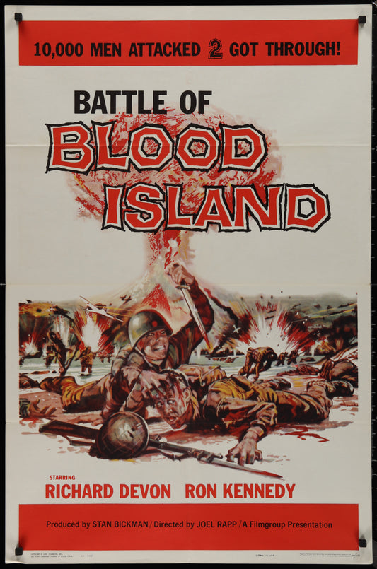 Battle Of Blood Island (1960) Original US One Sheet Movie Poster