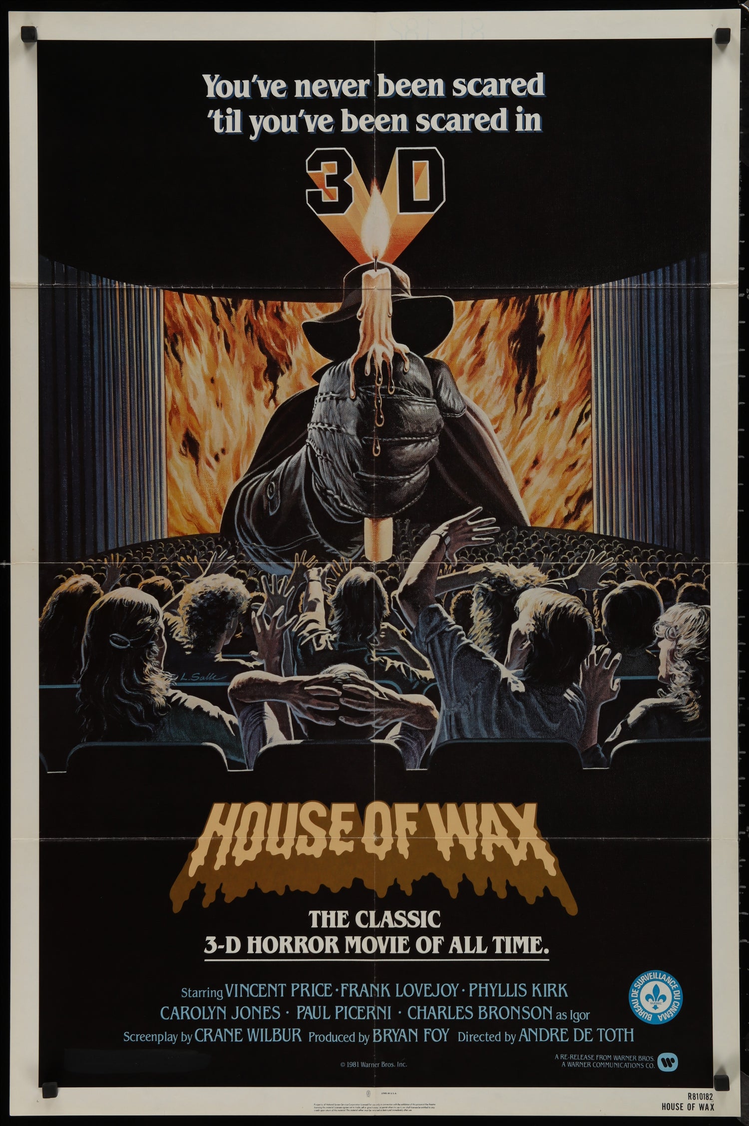 House Of Wax (1981 RR) Original US One Sheet Movie Poster