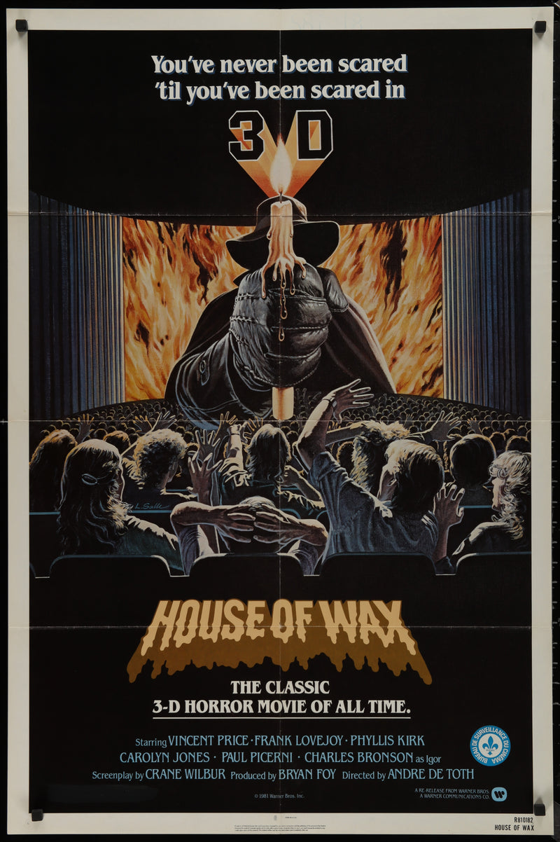 House Of Wax (1981 RR) Original US One Sheet Movie Poster