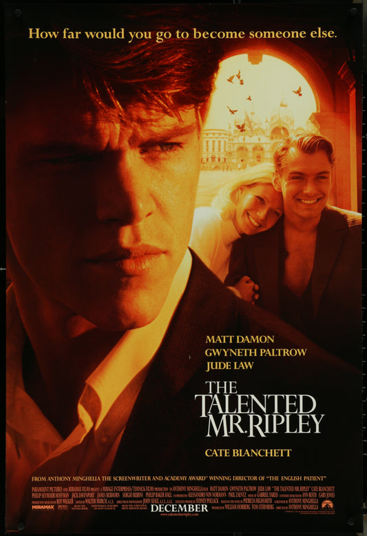 The Talented Mr Ripley (1999) Original US One Sheet Movie Poster