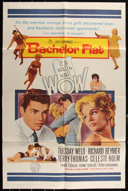 Bachelor Flat (1962) Original US One Sheet Movie Poster