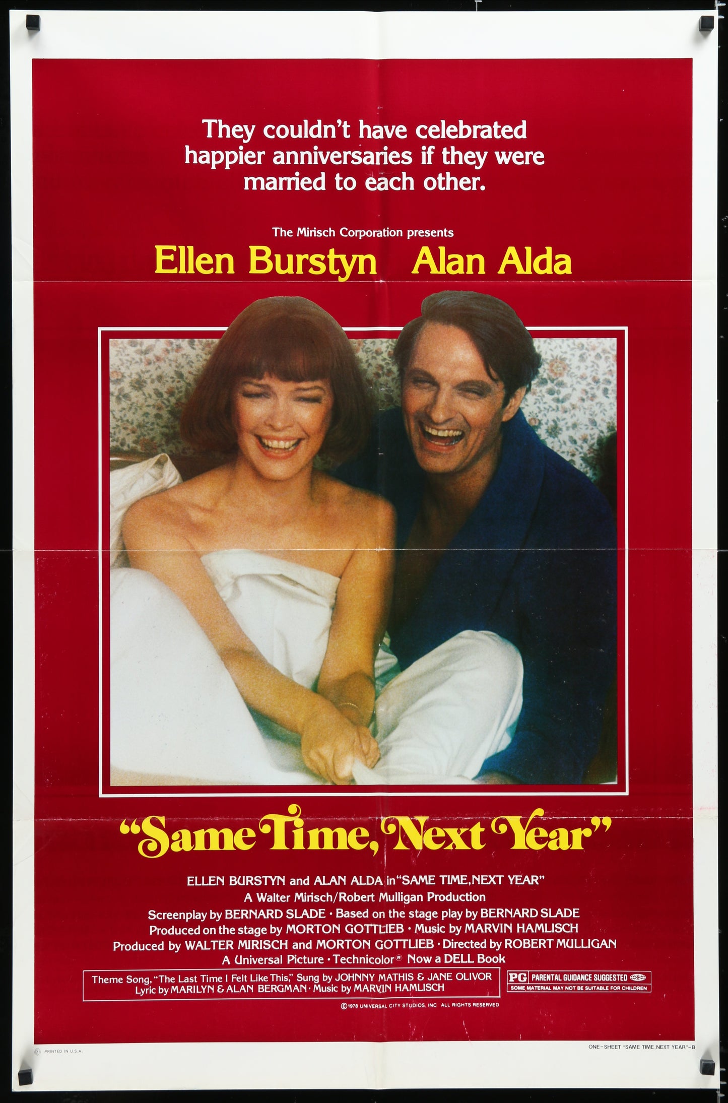 Same Time, Next Year (1978) Original US One Sheet Movie Poster