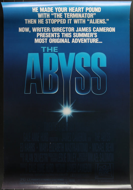 The Abyss (1989) Original US One Sheet Movie Poster