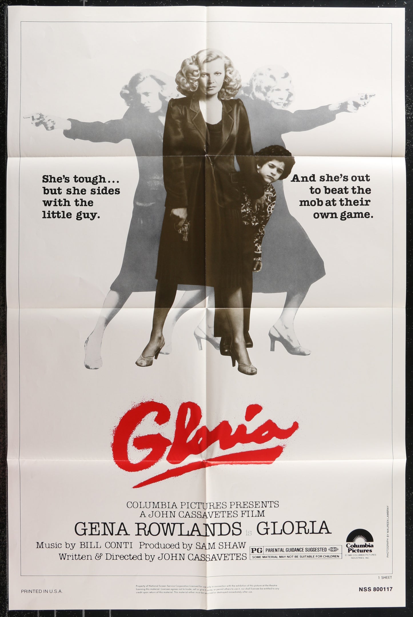 Gloria (1980) Original US One Sheet Movie Poster