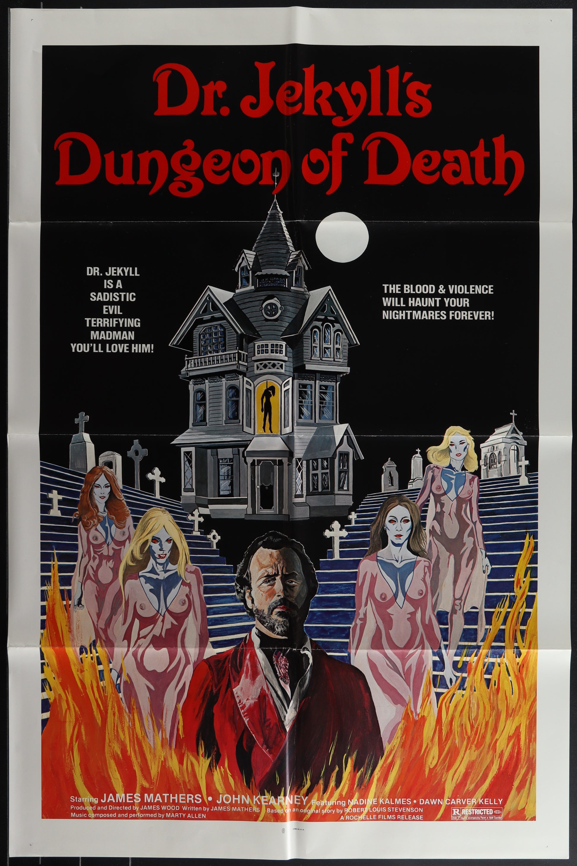 Dr. Jekyll's Dungeon Of Death (1982) Original US One Sheet Movie Poster