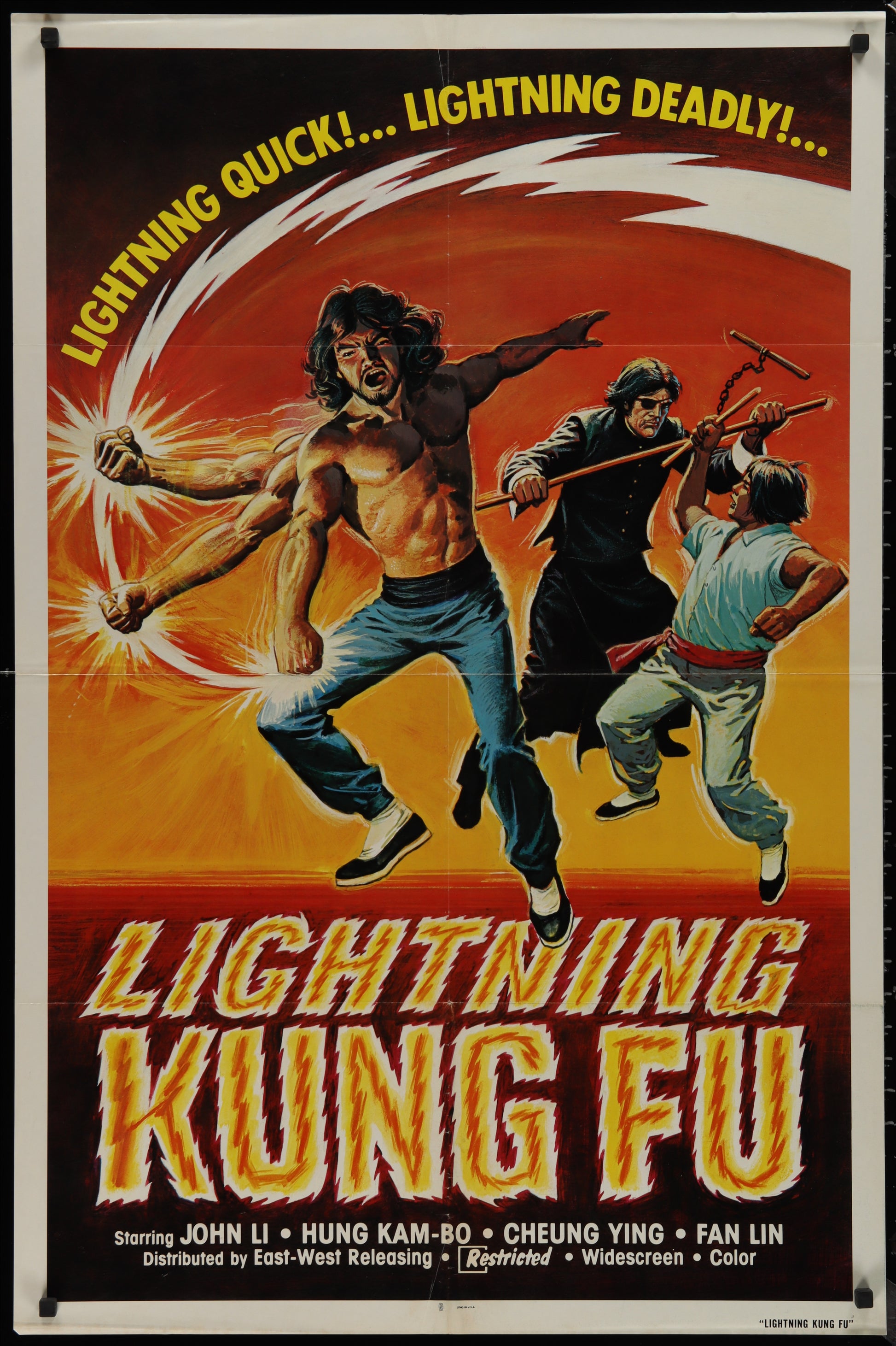 Lightning Kung Fu (1980) Original US One Sheet Movie Poster