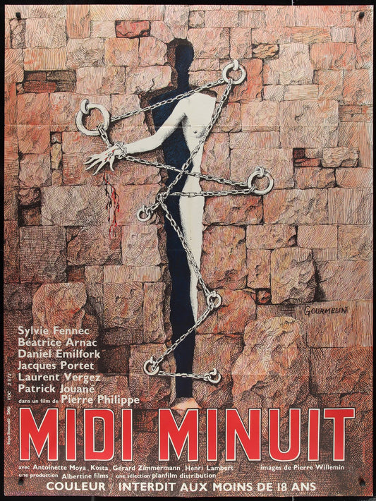 Midi Minuit (1970) Original French Grande Movie Poster