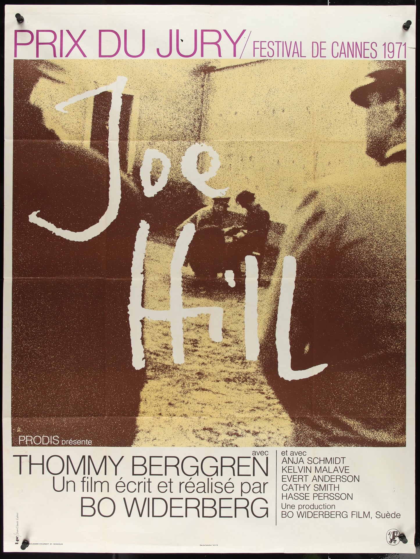 Joe Hill (1971) Original French Grande Movie Poster